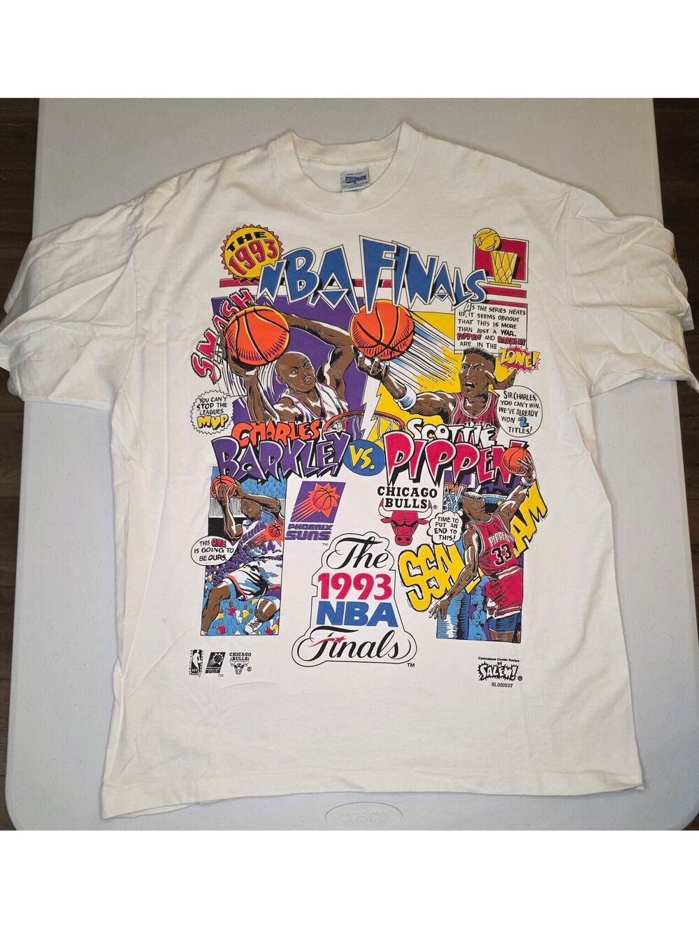 1993 NBA Finals "Barkley vs. Pippen" Caricature Tee